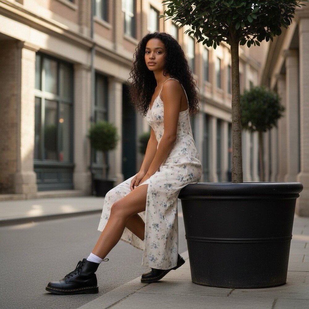 No Boundaries White Floral Maxi Dress - Picture 5 of 12
